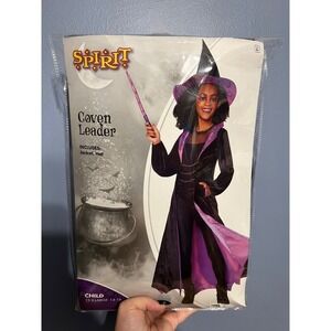 Spirit Halloween Coven Leader Children SZ XL (14-16) Jacket & Hat Costumes